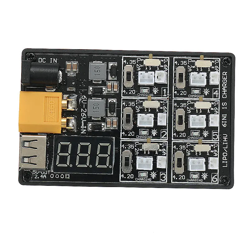 6 в 1 3 7 В 1S Lipo LiHv плата зарядного устройства для KINGKONG/LDARC Tiny модели
