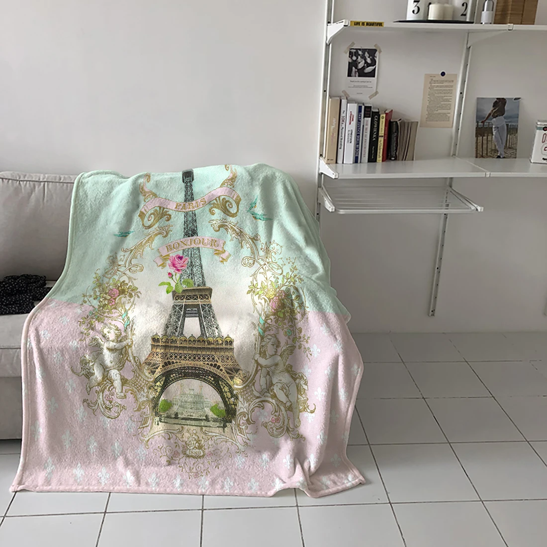 Bonjour пари плед мягкий теплый микрофибра одеяло фланелевое одеяло s для кровати
