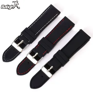 Ремешок для наручных часов, модный армейский спортивный холщовый браслет в стиле милитари с силиконовым каучуком, 18-24 мм