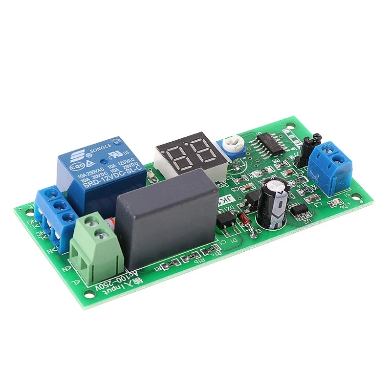 OOTDTY AC220V таймер задержки выключения доска 0 секунд-99 минут задержки релейный модуль
