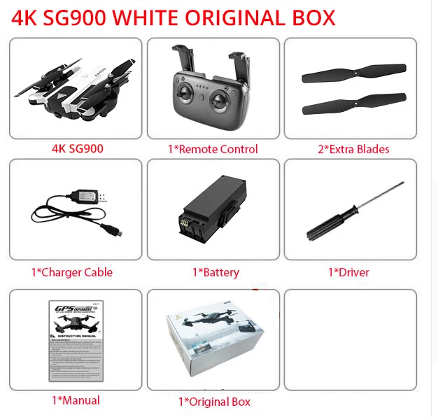 4K White Gift Box Бесголовый Радиоуправляемый Дрон 720P 4K HD Двойная камера в реальном времени воздушный видео гонки Дрон Квадрокоптер авто возврат RTF wifi FPV вертолет - Color: 4K White Gift Box