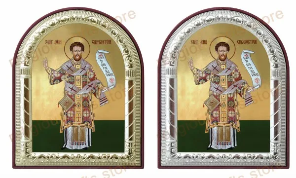 Европейский стиль Искусственный металлический золотой цвет серебряная икона