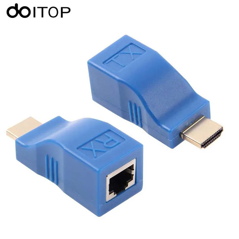 Удлинитель DOITOP HDMI 1080P 30 м сетевой кабель Ethernet LAN CAT5e CAT6 100 футов адаптер для ПК HDTV 2 0
