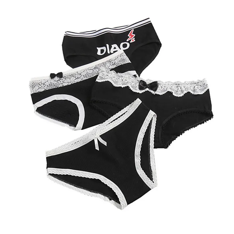 X нижнее белье женские мягкие хлопковые трусы в горошек с рисунком героев