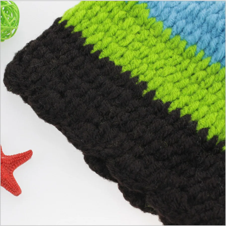 Вязаные крючком детские шапки с длинным хвостом вязаный костюм Добби детская