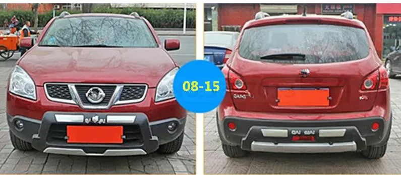 Автомобильный Стайлинг для NISSAN QASHQAI 2008-2015 передний + задний бампер диффузор
