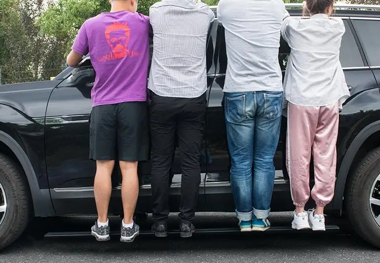 Автоматическое удаление зубного камня из алюминиевого сплава Электрический педаль подножка Бег доска для Range Rover vogue, 13, 14, 15, 16 лет