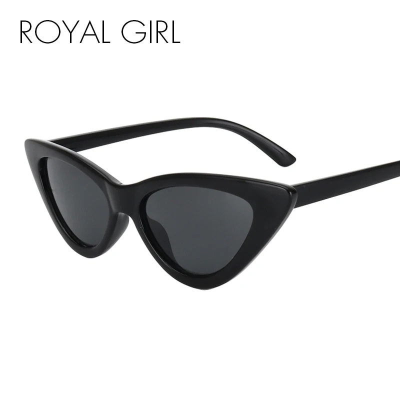 Солнцезащитные очки ROYAL GIRL в винтажном стиле кошачий глаз женские черные красные