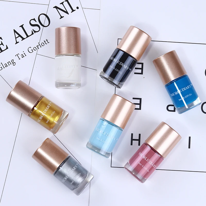 Лак NICOLE DIARY для стемпинга 9 мл искусство ногтей печатный лак 21 цвет|nail printing