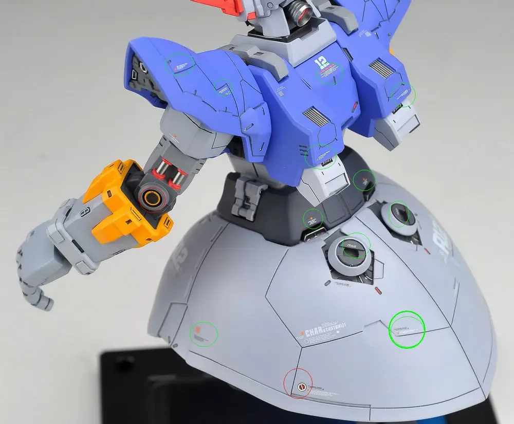 Kit de actualizaci&oacute;n de modelado de piezas modificadas, calcoman&iacute;a de detalles (para 1/144 y 1/100), 1 unidad-1