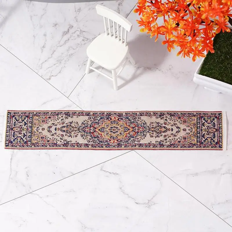 1: 12 миниатюрный турецкий коврик для кукольного домика импортный ручной работы из