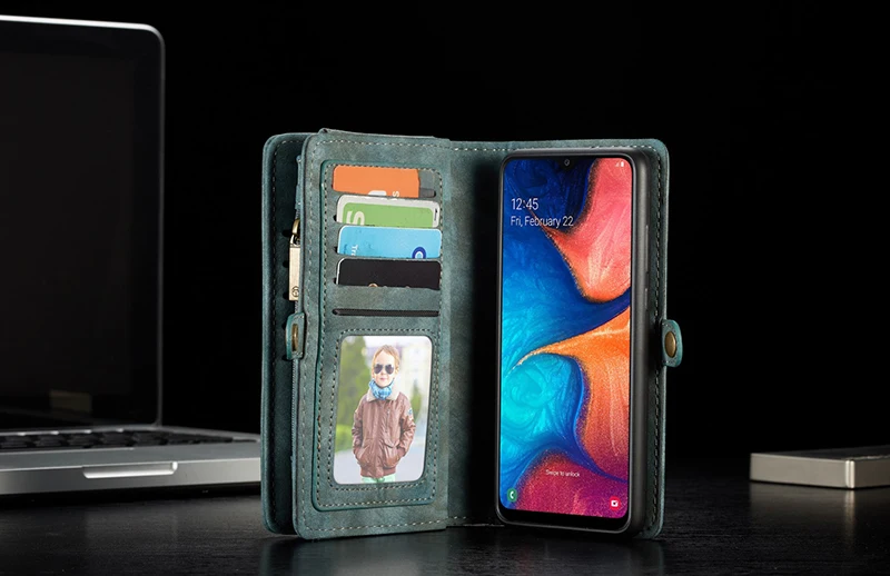 9 держатель для карт бумажник чехол для samsung A50 A70 A40 Магнитный кожаный чехол для телефона для Galaxy S10 S9 S8 плюс S10E Примечание 10; плюс 10+ 9