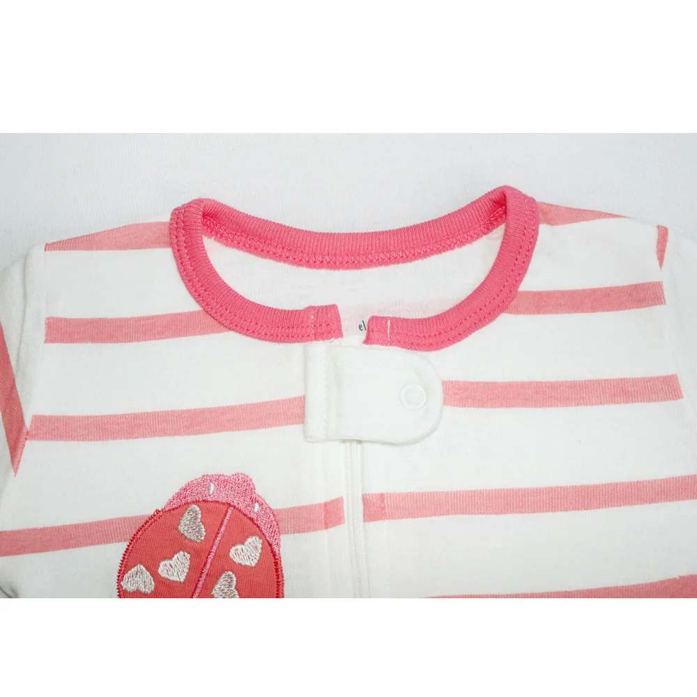 Детская Хлопковая пижама с длинным рукавом и божьей коровкой |