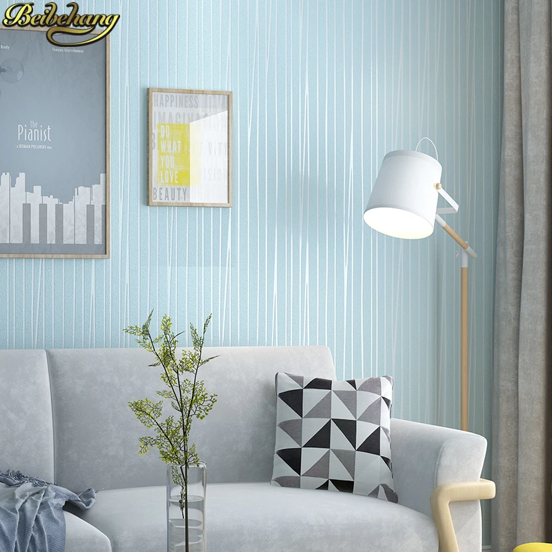Обои beibehang для спальни фиолетовые полосатые обои на стену гостиной обои|wallpapers for