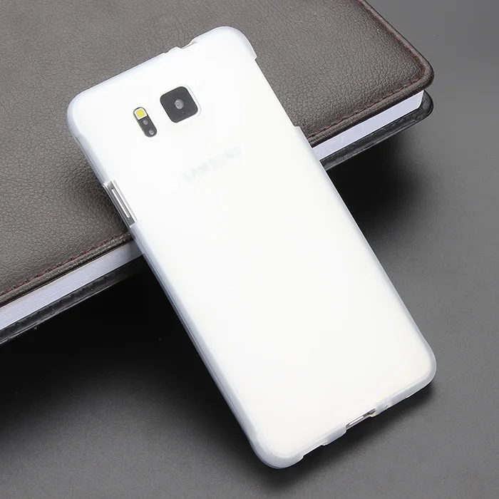 Черный гелевый ТПУ тонкий мягкий силиконовый чехол для Samsung Alpha задняя крышка Galaxy