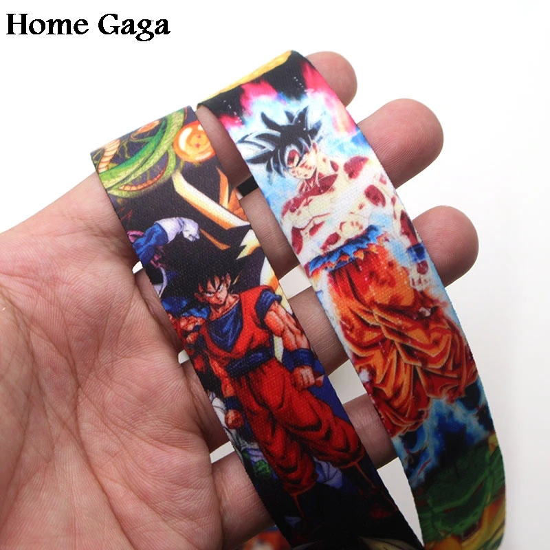 Homegaga Dragon ball Сон Гоку Мультяшные шнурки на шею ремни для телефонов ключи бисера футляры для идентификационных карт брелок webbing D1181