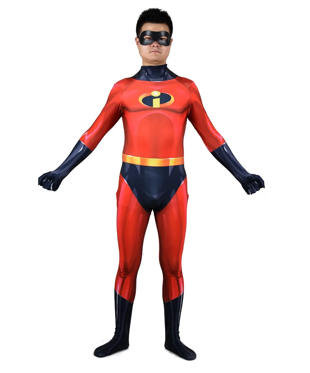 Костюм суперсемейки мужской костюм для косплея взрослых из лайкры спандекса Zentai