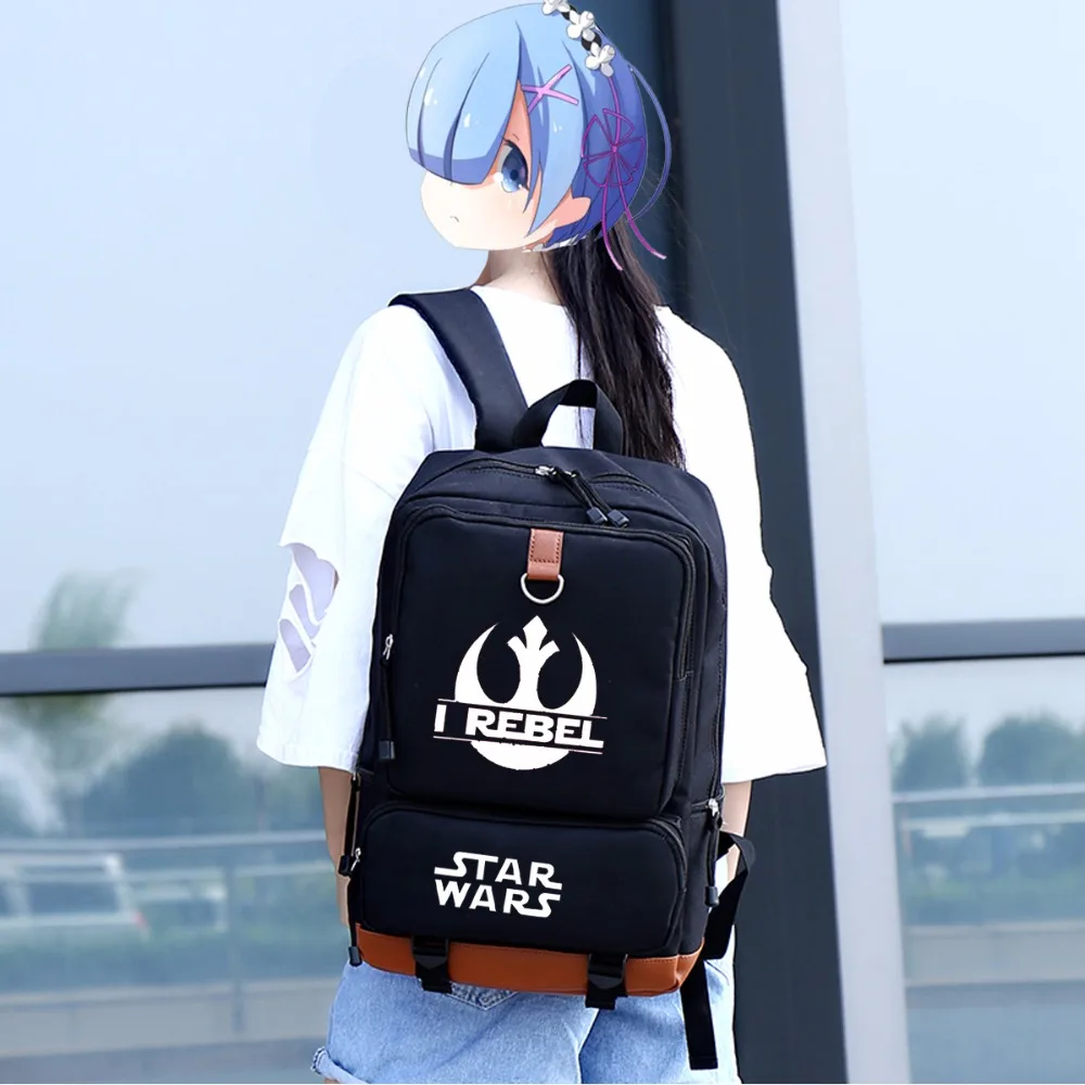 WISHOT Darth vader Star Wars backpack casual teenagers Men women's Student School Bags travel Laptop | Багаж и сумки