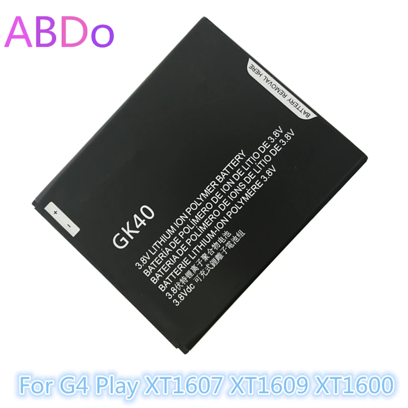 Аккумулятор GK40 для телефона Motorola Moto G4 Play XT1607 XT1609 XT1600 2685 мАч сменные батареи