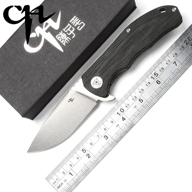 CH Flipper оригинальный дизайн 3504 складной нож D2 шарикоподшипники G10 ручка походные