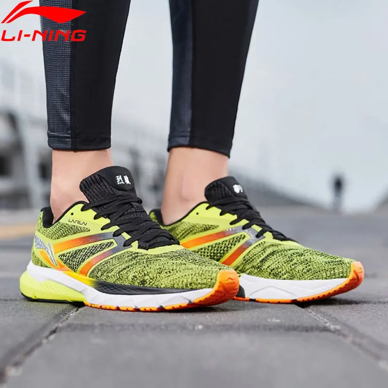 Мужская беговая Обувь Li Ning дышащие кроссовки FURIOUS RIDER с подкладкой из моно пряжи
