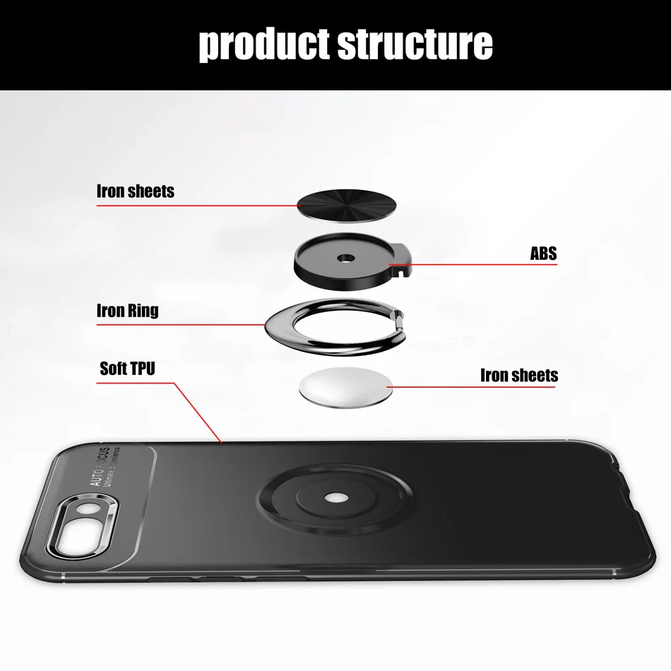 KOLPLER Cover For Huawei Honor 10 Case 360 Protection Soft Silicone Car Holder Magnetic Phone Cases Capa Bag | Мобильные телефоны и