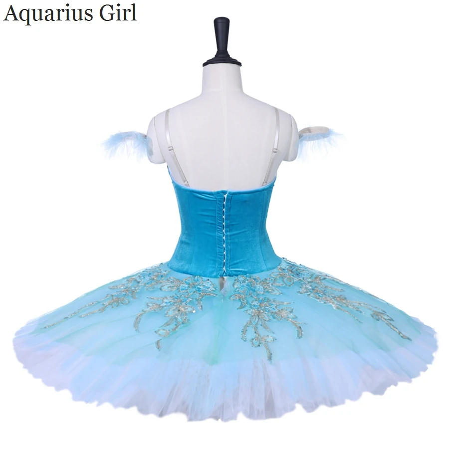 Women Professional Classical Ballet Nutcracker Tutus Sky Blue Pancake Tutu BT9153B Girls Competition Sleep Beauty Costume | Тематическая