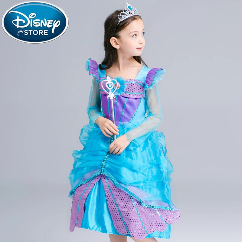 DISNEY FROZEN 2 DRESS ELSA BABY GIRLS COSTUMES SNOW QUEEN COSPLAY KIDS TROLLS CLOTHES FANTASIA VESTIDO FOR CHILDREN CUTE MOANA | Детская
