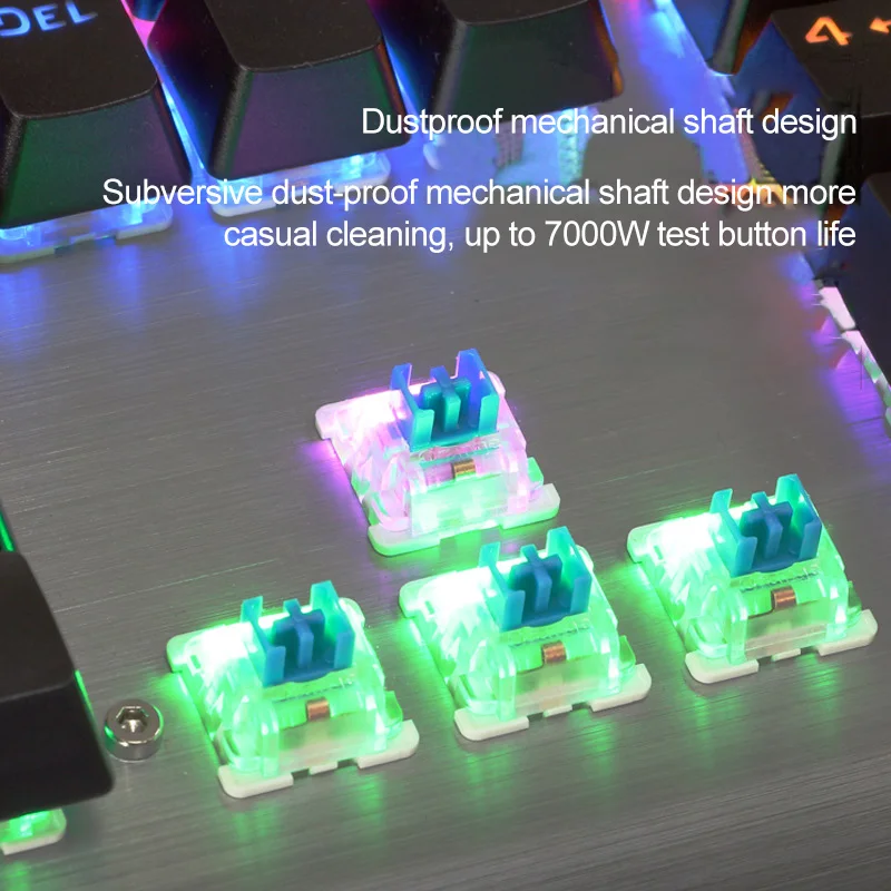 PK900 Механическая игровая клавиатура механика USB Проводная Эргономика RGB