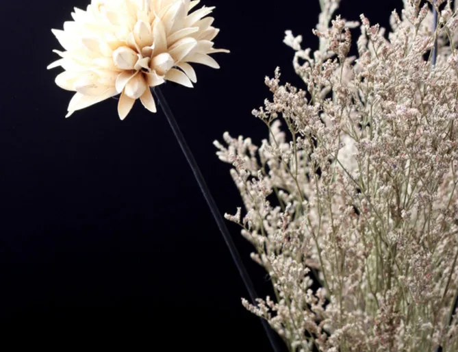 FFS fufison Magnolia grandiflora Маленькие искусственные цветы украшенные на земле сушеные