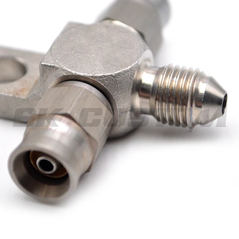 Из нержавеющей стали 3 way AN3 до 2 X тройник блок с вмонтированой корпусной Tab ptfe