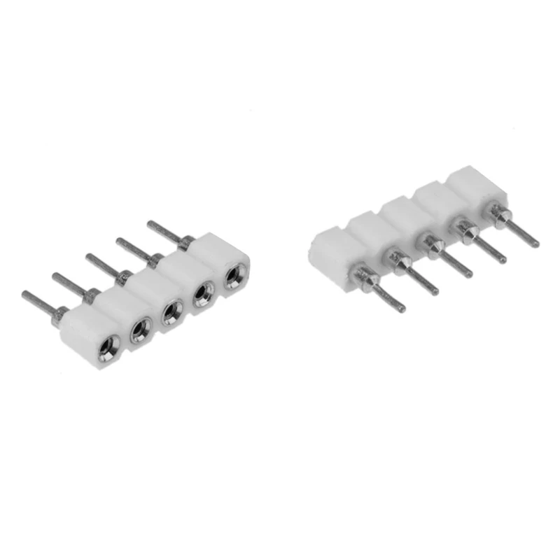10 шт. мужской/женский 4 Pin коробка передач/5PIN коннектор RGBW адаптер штырь иглы для RGB/RGBW 5050 3528 Светодиодные ленты светильник светодиодный аксессуары
