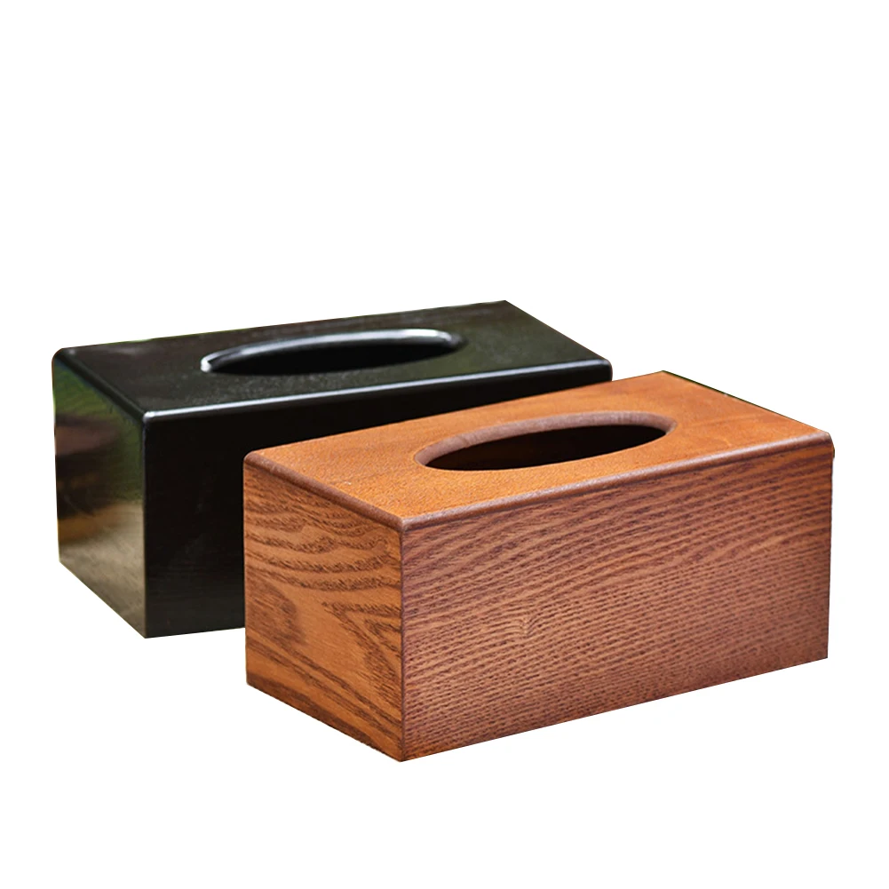 Бумажная коробка под салфетку для салфеток твердый деревянный держатель