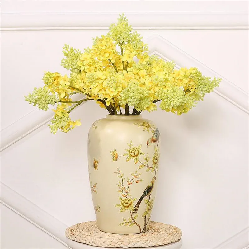 Искусственный Сиреневый цветок Flone имитация бусин цветы гвоздики Искусственные