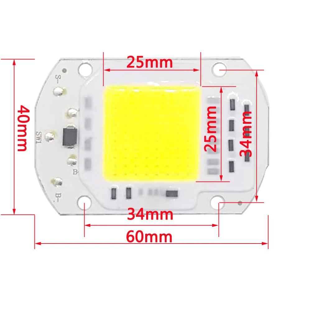 5 шт./лот Smart IC Chip 10 Вт 20 30 4 В постоянного тока мощные световые бусины для наружного