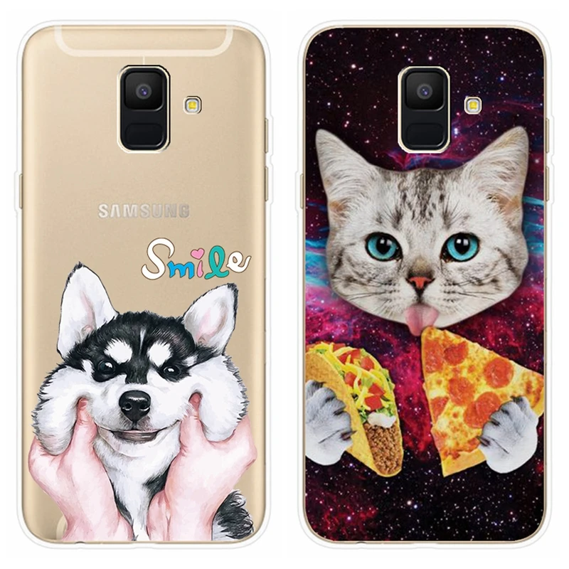Для samsung Galaxy A6 чехол 5,6 'Мягкий силиконовый чехол для телефона чехол s для samsung A 6 Plus A 600 610 F Сумочка для телефона чехол