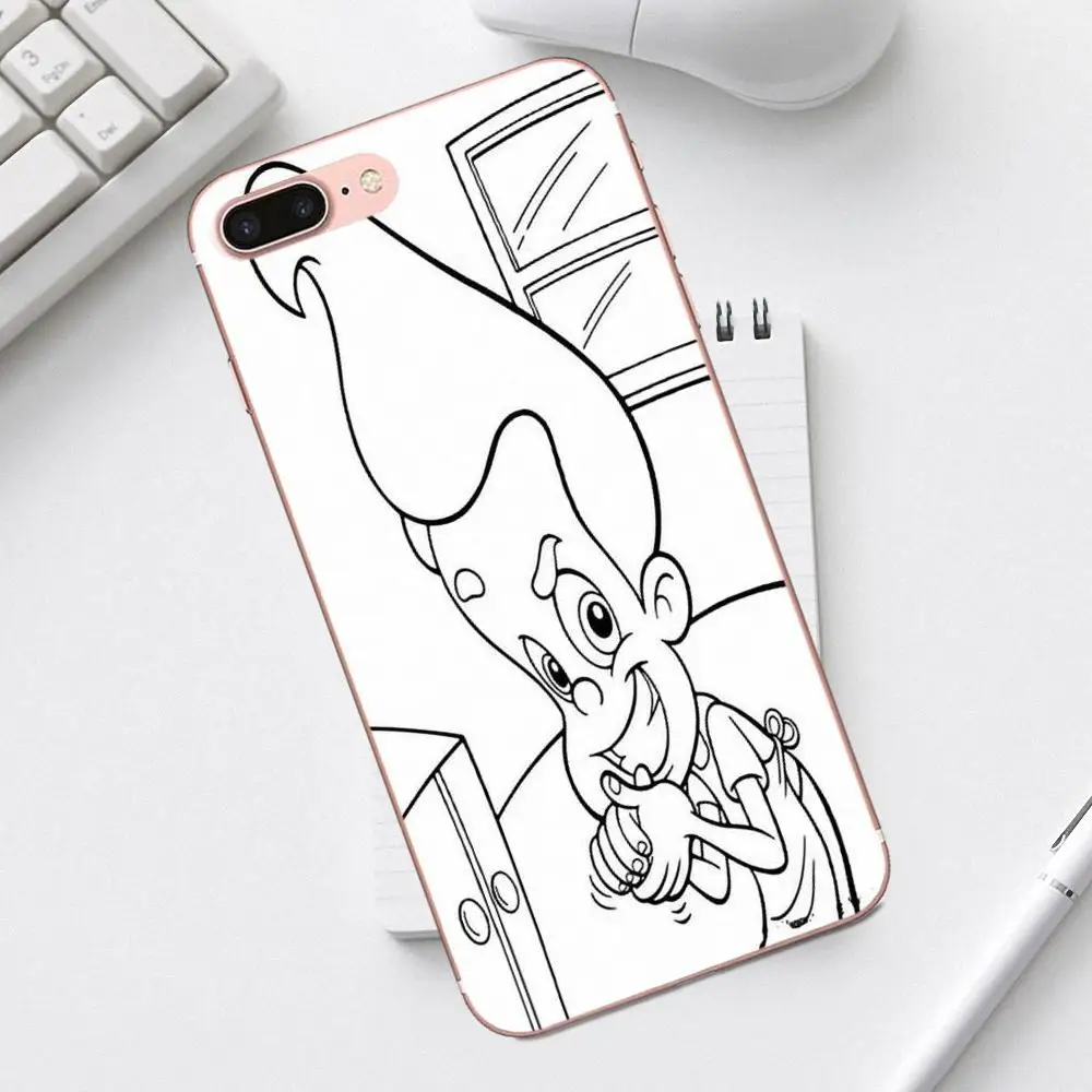Ультратонкий чехол для iPhone 4 4S 5 5C SE 6 6S 7 8 Plus X XS Max XR Galaxy A3 A5 J1 J3 J5 J7 2017 Jimmy Neutron Boy |