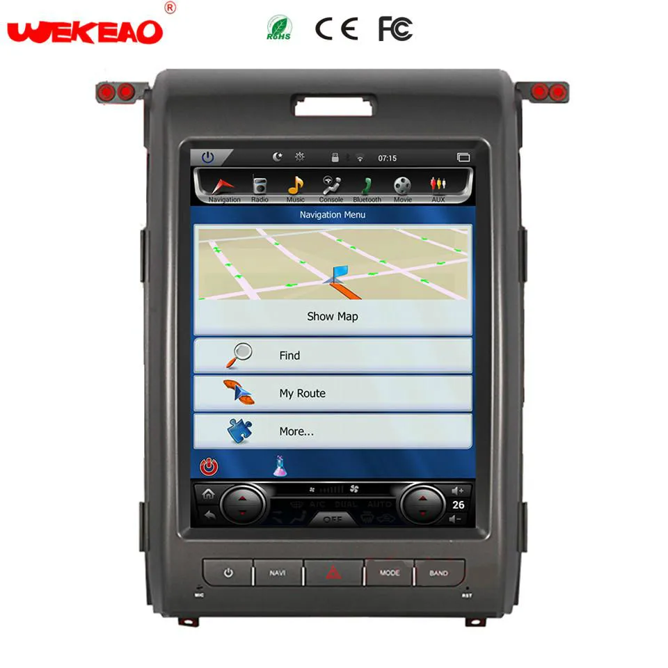 Wekeao Тесла Стиль 12 1 &quotАвто AM/FM стерео радио Android 6 0 DVD мультимедиа плеер для Ford F150
