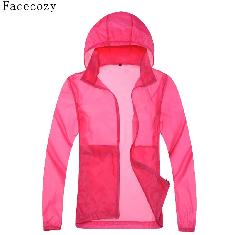 Facecozy мужские и женские летние спортивные быстросохнущие куртки с длинным