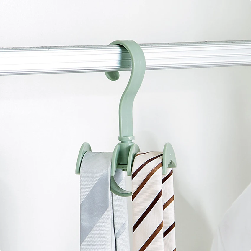 Multi-function Storage Curve Rack Organizer Shelf Hanger Rotating Hook Tie Belts Bag Scarf Hanging Wardrobe Cupboard Hooks NEW | Дом и сад