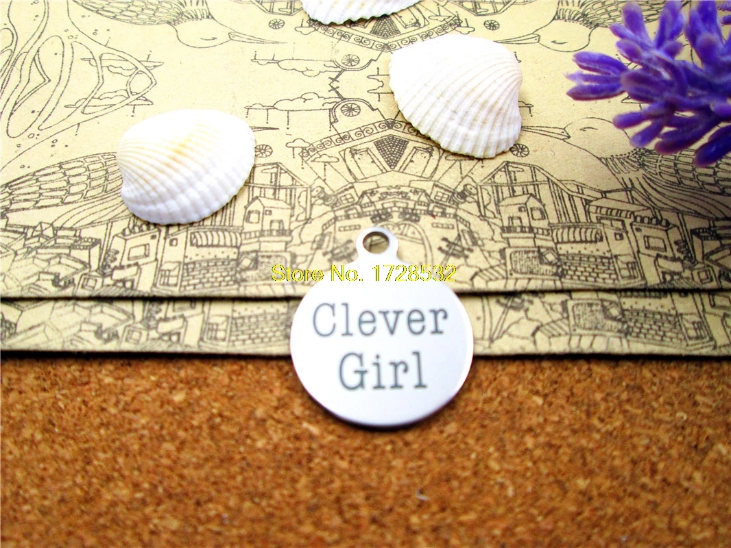 10 шт. подвески из нержавеющей стали Умная Девушка 5 стилей на выбор сделай сам|charm
