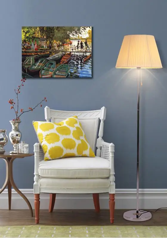 Beste Claude Monet Schilderijen Op Canvas Baden Bij La Grenouilliere Handgeschilderde Wall Art Decor Hoge Kwaliteit