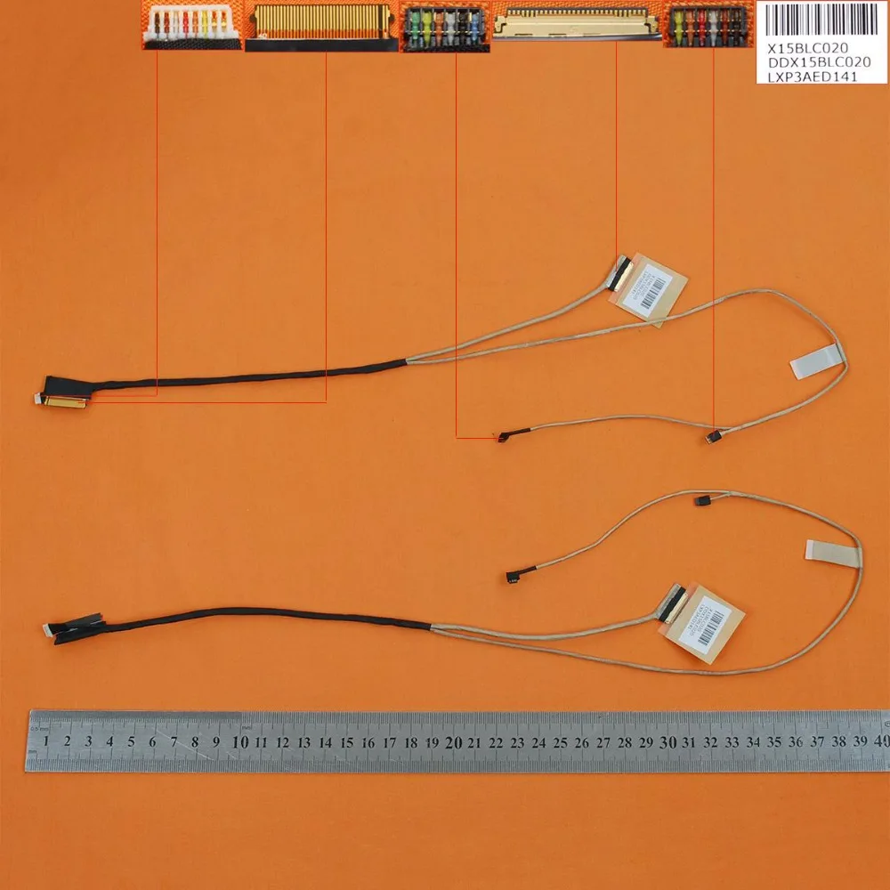 Новый ЖК-кабель для ноутбука HP Pavilion 15-AB 15T-AB 15-AB121DX 30pin (с сенсорным экраном) ORG PN:DDX15BLC010 DDX15BL