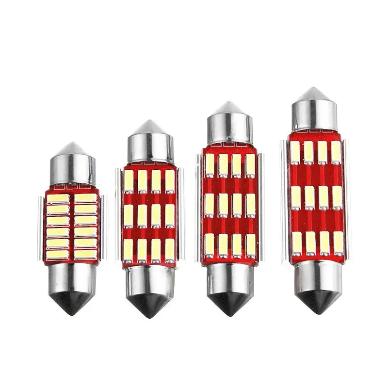 DC12V двойной наконечник 4014 12SMD LED 31/36/39/41 мм Универсальный номерной знак|light led|light led