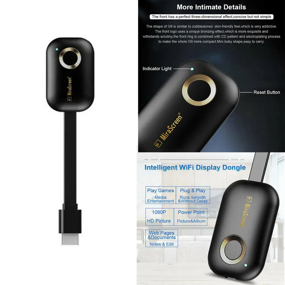Новый MiraScreen G9 HDMI беспроводной Wifi 2 4G/5 0G 4 K дисплей 1080 P ключ Miracast Airplay DLNA приемник