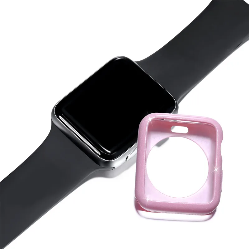 Модный шикарный женский чехол для часов Apple Watch iWatch 1 2 3 Flash мягкий ТПУ 42 мм 38