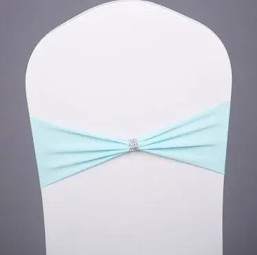 Tiffany Blue 100 шт дизайн спандекс лайкра чехол для свадебного стула широкие пояса-кушаки Свадебная вечеринка стул именинника украшения стул створки - Цвет: Tiffany Blue