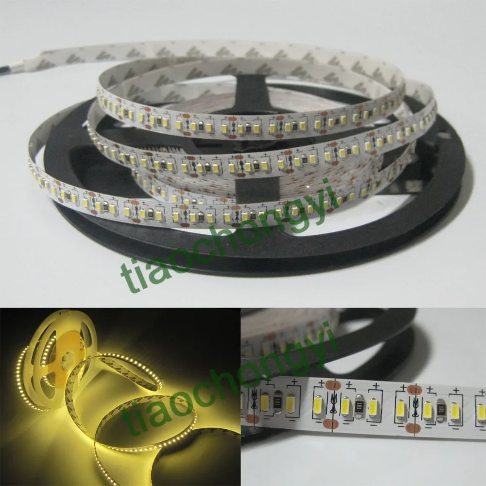 Супер яркая светодиодная лента 5 м 3014 SMD 1020 не водонепроницаемая 12 В 204