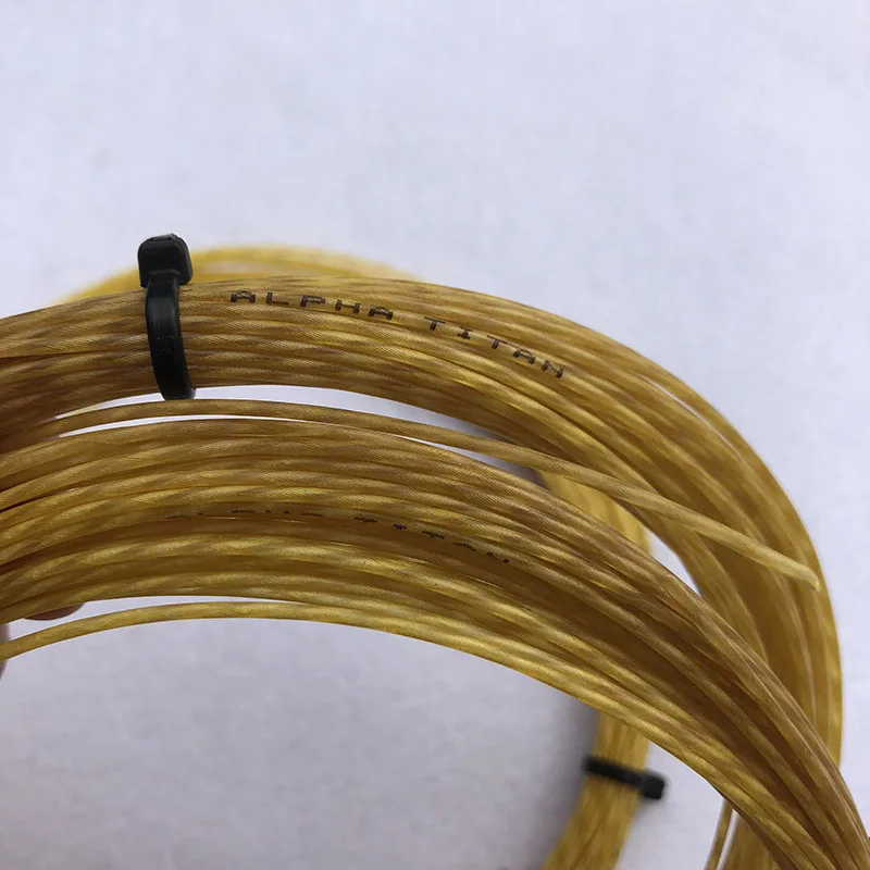 2 шт/лот) ALPHA TITAN теннисные нейлоновые композитные нити струны multifilament эластичные струна для теннисной ракетки 12 м