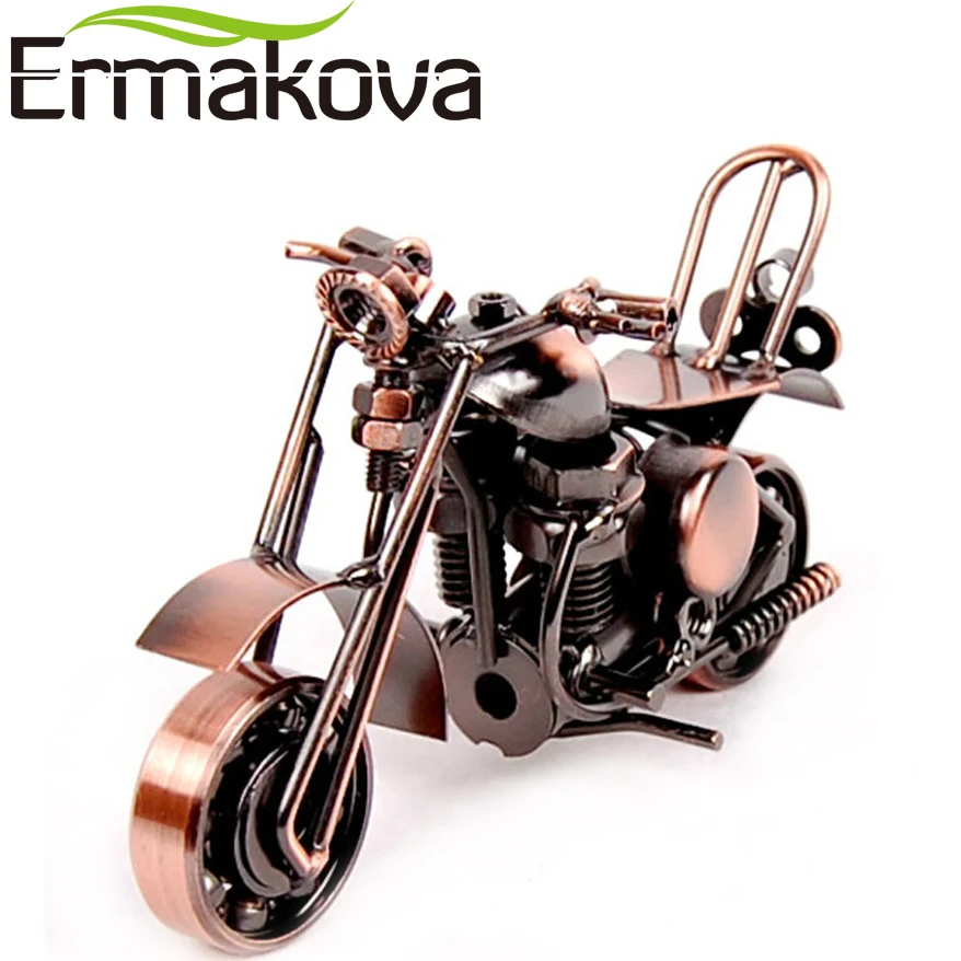 Металлическая модель мотоцикла ERMAKOVA фигурка двигателя железная подарок на день